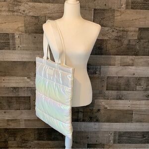 Bath & Body Works Iridescent Puffer Tote